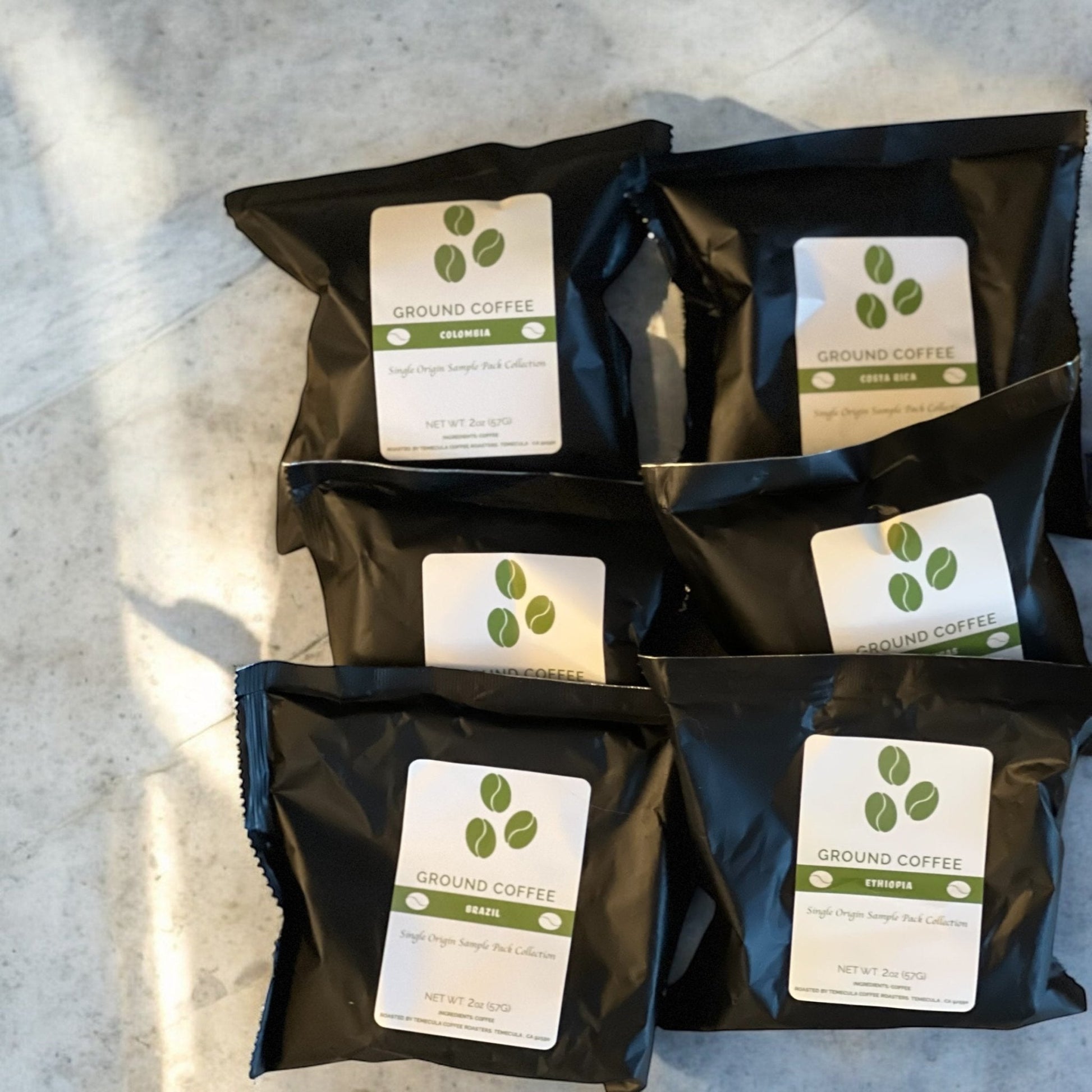 Single Origin Favorites Sample Pack: Brazil, Colombia, Costa Rica, Ethiopia, Honduras, Tanzania-1